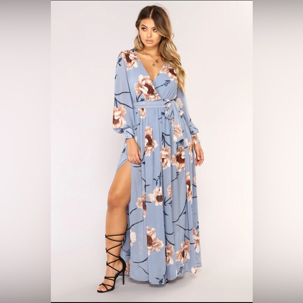 Fashion Nova Park Avenue Maxi Dress Size Small S